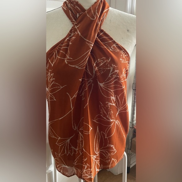 Calvin Klein Burnt Orange Top - Picture 1 of 16